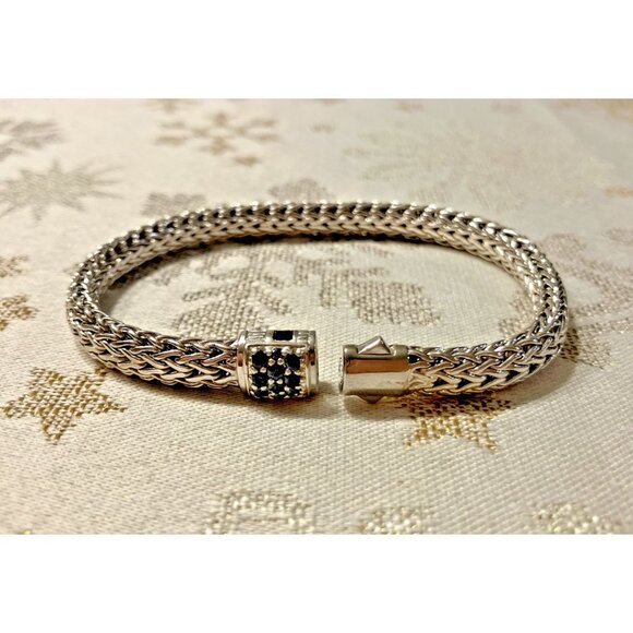 John Hardy Icon Sapphire Bracelet in Sterling Silver 7.25” Length - Picture 3 of 4